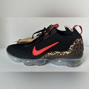 Nike Air Vapormax 2021 FK Black Leopard DH4090-001 Womens Size 8